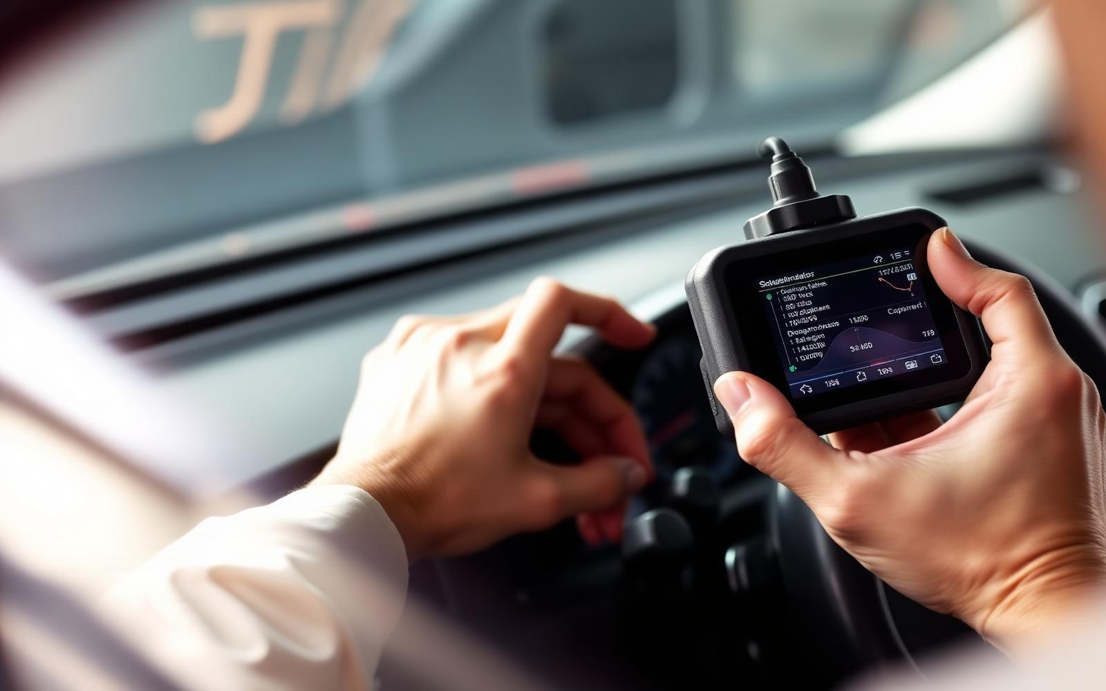 Technician documenting findings during an on-site vehicle evaluation